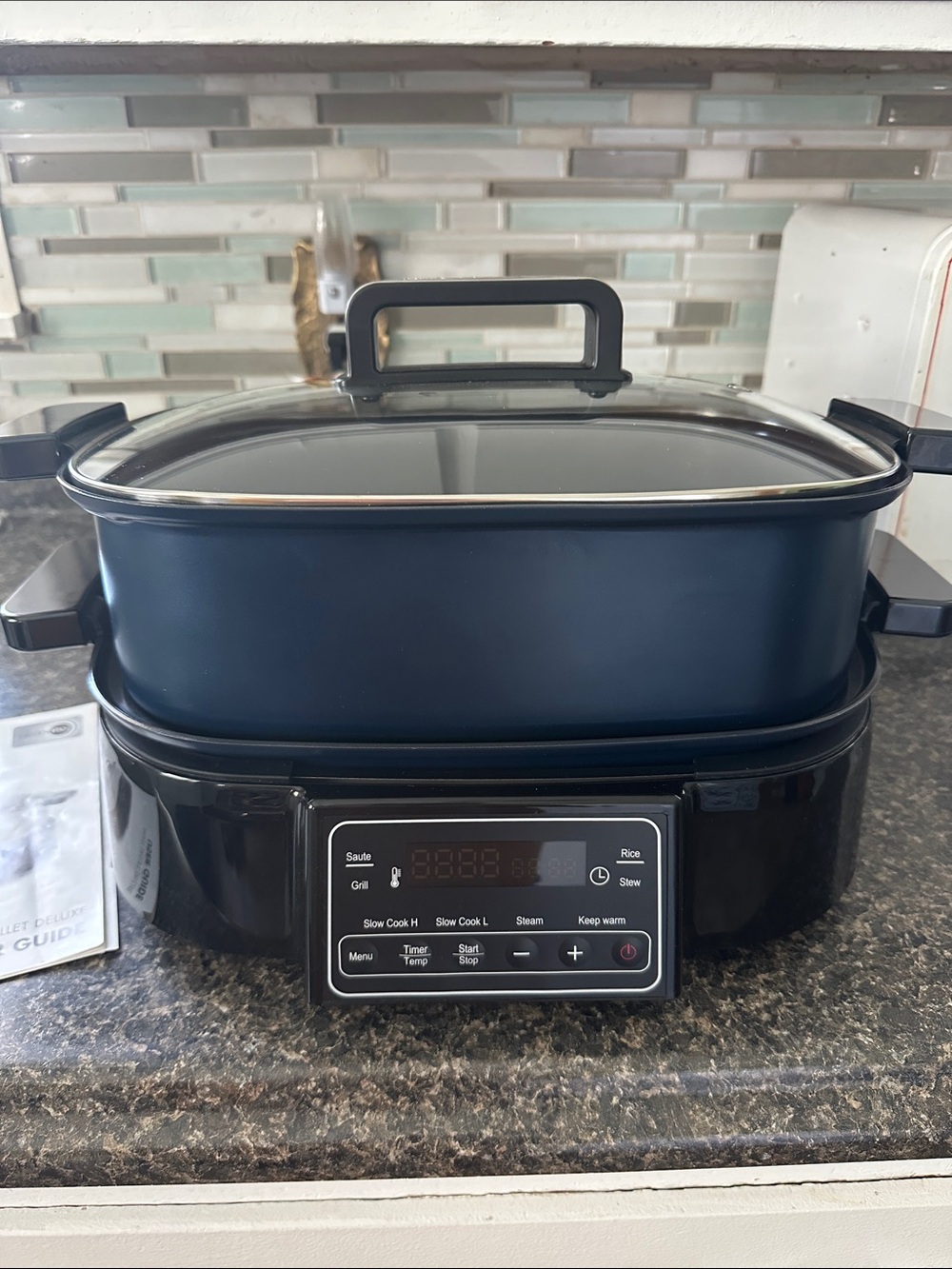 GreenPan Multi Skillet Deluxe 6.5QT Multi-Cooker 8-in-1 multi-cooker